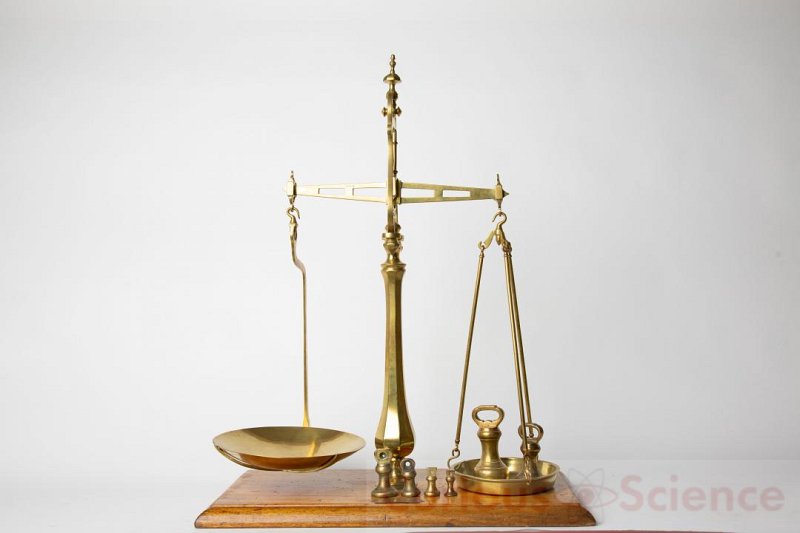Brass And Wooden Scales